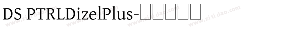 DS PTRLDizelPlus字体转换